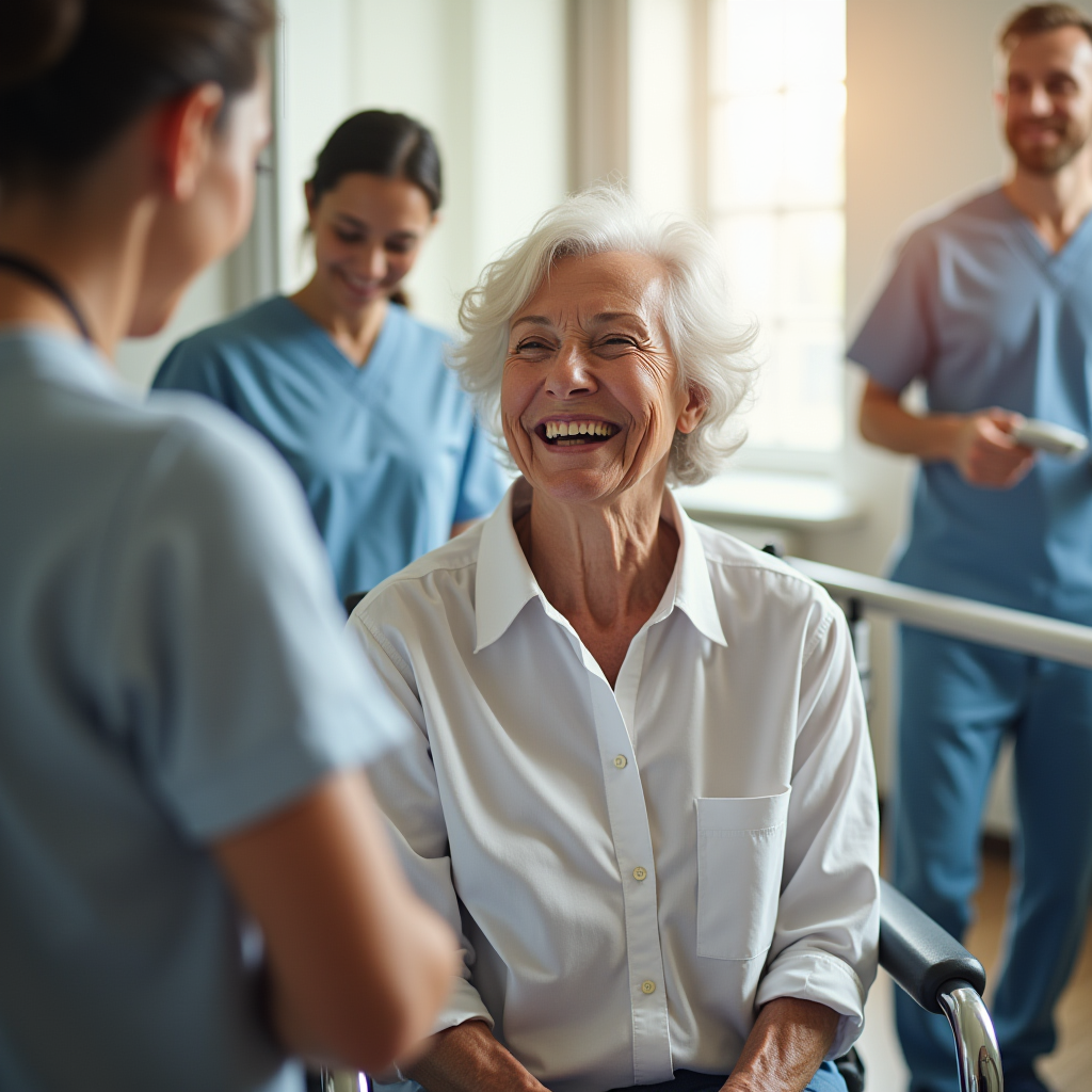 Riverbend patient celebrating successful recovery progress